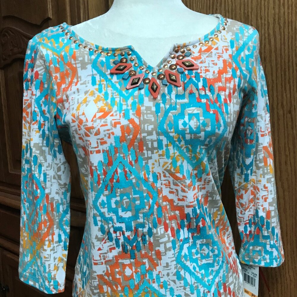 Ladies Ruby Rd. Royal Canyon collection PS top NWT
